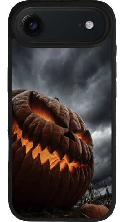 iPhone Air Case Hülle - Silikon schwarz Halloween 2026 The Wicked Pumpkin