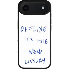 Coque iPhone Air - Silicone rigide noir Offline is the new luxury