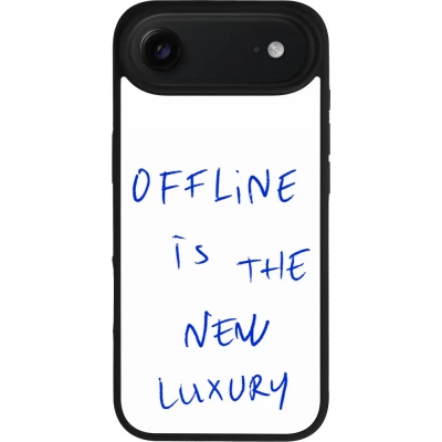 Coque iPhone Air - Silicone rigide noir Offline is the new luxury