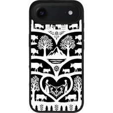 Coque iPhone Air - Silicone rigide noir Poya Suisse 2 noir