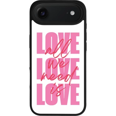 iPhone Air Case Hülle - Silikon schwarz Saint Valentines Day 26 Love all we need is