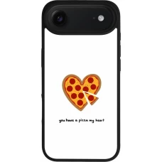 Coque iPhone Air - Silicone rigide noir Saint Valentines Day 26 You have my pizza heart