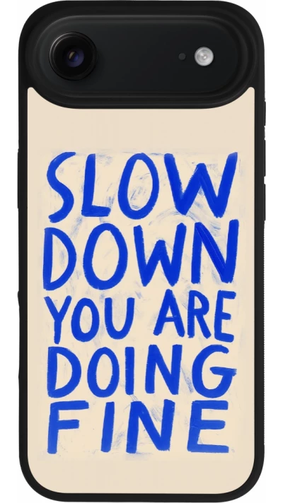 iPhone Air Case Hülle - Silikon schwarz Slow down 2026