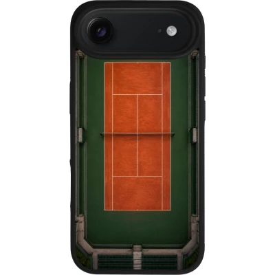 Coque iPhone Air - Silicone rigide noir Sports 2026 Tennis