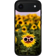 iPhone Air Case Hülle - Silikon schwarz Sunflower with glasses Spring 2026