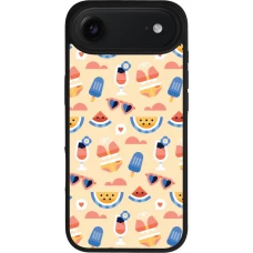 iPhone Air Case Hülle - Silikon schwarz Pattern Summer 2026