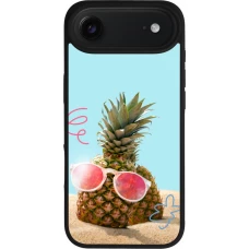 iPhone Air Case Hülle - Silikon schwarz Pineapple with glasses Summer 2026