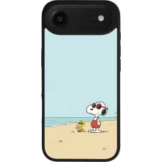 iPhone Air Case Hülle - Silikon schwarz Snoopy on the beach Summer 2026