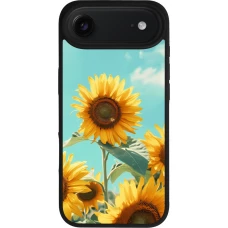 iPhone Air Case Hülle - Silikon schwarz Sunflowers Summer 2026