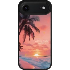 iPhone Air Case Hülle - Silikon schwarz Watch more sunsets Summer 2026