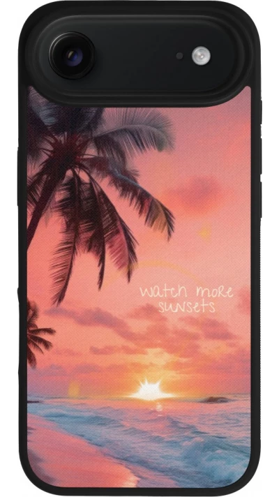 iPhone Air Case Hülle - Silikon schwarz Watch more sunsets Summer 2026