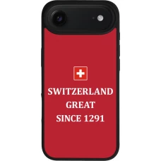 iPhone Air Case Hülle - Silikon schwarz Switzerland Great Since 1291