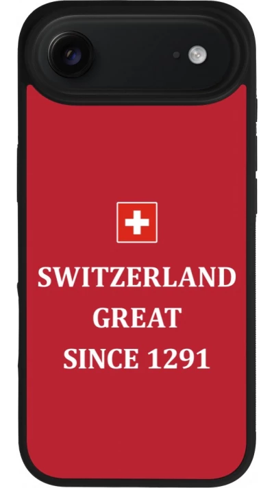 iPhone Air Case Hülle - Silikon schwarz Switzerland Great Since 1291