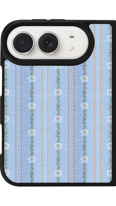 Coque iPhone Duo - Silicone rigide noir Edelweiss