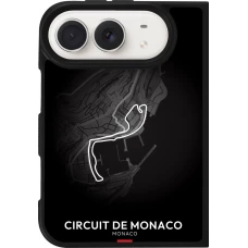 Coque iPhone Duo - Silicone rigide noir F1 Track 2025 Monaco