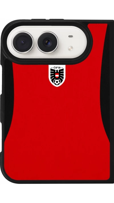 iPhone Duo Case Hülle - Silikon schwarz O?sterreich 2026 personalisierbares Fussballtrikot