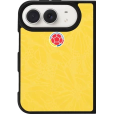 iPhone Duo Case Hülle - Silikon schwarz Kolumbien 2026 personalisierbares Fussballtrikot