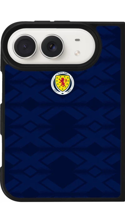 Coque iPhone Duo - Silicone rigide noir Maillot de football E?cosse 2026 personnalisable