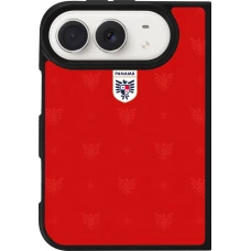 Coque iPhone Duo - Silicone rigide noir Maillot de football Panama 2026 personnalisable