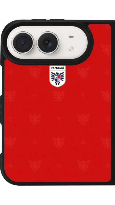 iPhone Duo Case Hülle - Silikon schwarz Panama 2026 personalisierbares Fussballtrikot