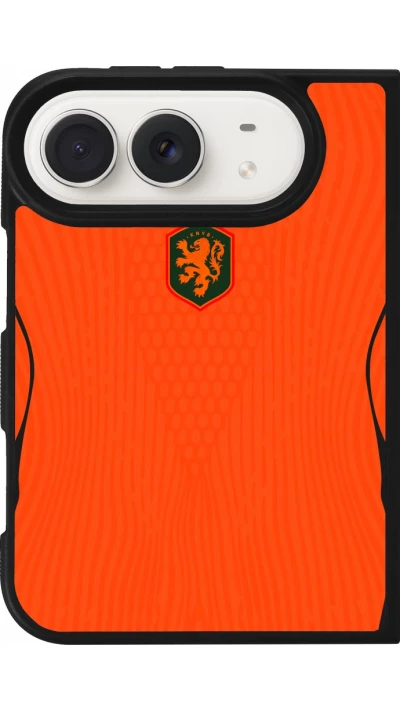 iPhone Duo Case Hülle - Silikon schwarz Niederlande 2026 personalisierbares Fussballtrikot