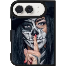 Coque iPhone Duo - Silicone rigide noir Halloween 18 19