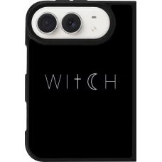 Coque iPhone Duo - Silicone rigide noir Halloween 22 witch word