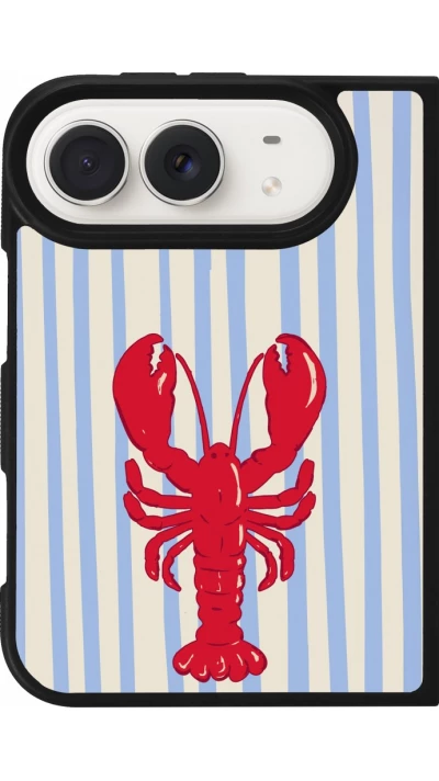 Coque iPhone Duo - Silicone rigide noir Red lobster 2026