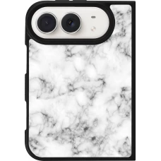 iPhone Duo Case Hülle - Silikon schwarz Marble 01
