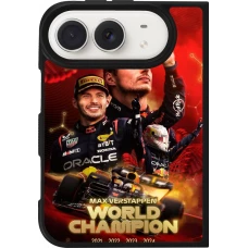 iPhone Duo Case Hülle - Silikon schwarz Max Verstappen Champion 2023