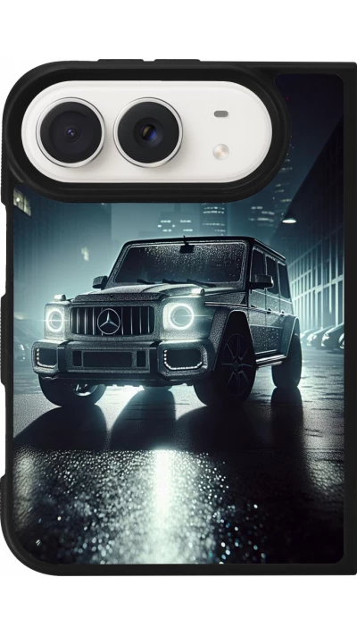 Coque iPhone Duo - Silicone rigide noir Mercedes G AMG Night
