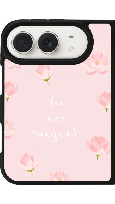Coque iPhone Duo - Silicone rigide noir Mom 2023 your are magical