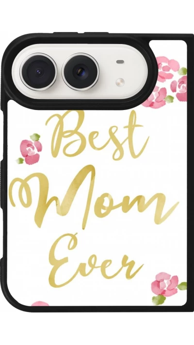 Coque iPhone Duo - Silicone rigide noir Mom 2024 best Mom ever