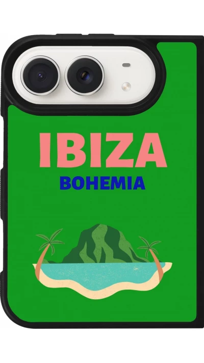 Coque iPhone Duo - Silicone rigide noir Pop Summer Destination Ibiza