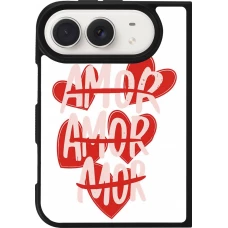 iPhone Duo Case Hülle - Silikon schwarz Saint Valentines Day 26 Amor