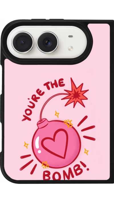 Coque iPhone Duo - Silicone rigide noir Saint Valentines Day 26 You are the bomb