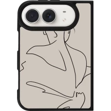 Coque iPhone Duo - Silicone rigide noir Salnikova 05