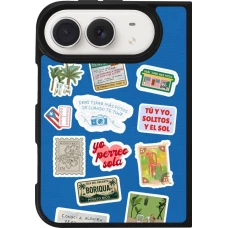 Coque iPhone Duo - Silicone rigide noir Seals of the Dominican Republic DTMF