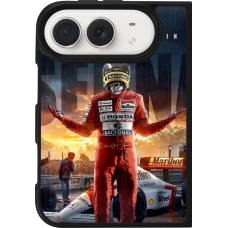 Coque iPhone Duo - Silicone rigide noir Senna The King of Rain