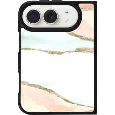 iPhone Duo Case Hülle - Silikon schwarz Shimmering Orange