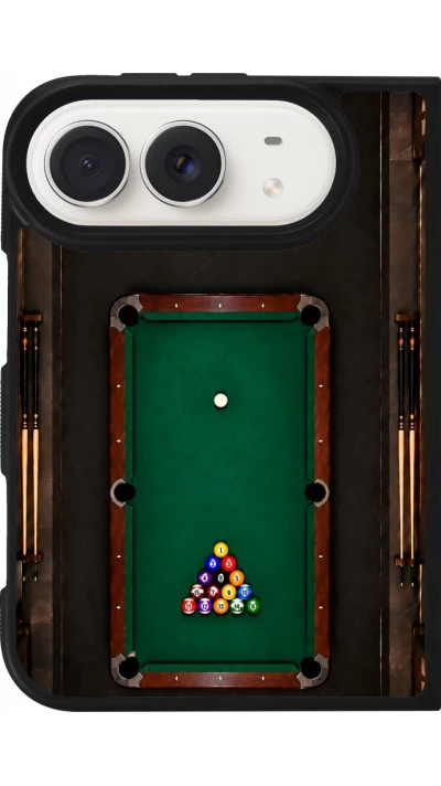 Coque iPhone Duo - Silicone rigide noir Sports 2026 Billard