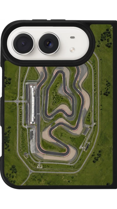 Coque iPhone Duo - Silicone rigide noir Sports 2026 Circuit