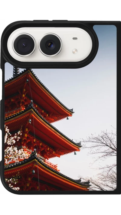 Coque iPhone Duo - Silicone rigide noir Spring 23 Japan