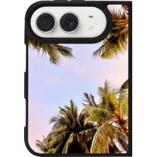 iPhone Duo Case Hülle - Silikon schwarz Summer 2023 palm tree vibe