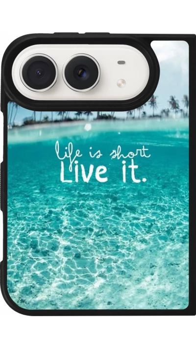 Coque iPhone Duo - Silicone rigide noir Summer 18 24