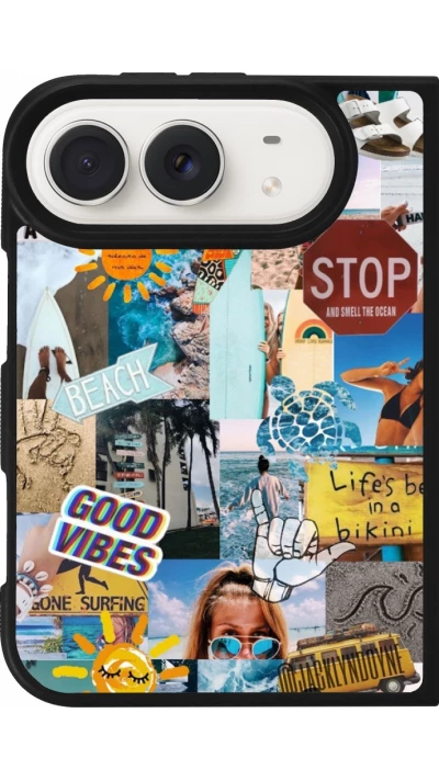 Coque iPhone Duo - Silicone rigide noir Summer 2021 15