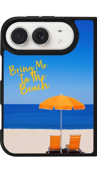 Coque iPhone Duo - Silicone rigide noir Summer 2025 Bring me to the beach
