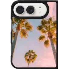 iPhone Duo Case Hülle - Silikon schwarz Summer 2025 Palmiers