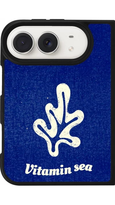 Coque iPhone Duo - Silicone rigide noir Vitamin sea Summer 2026