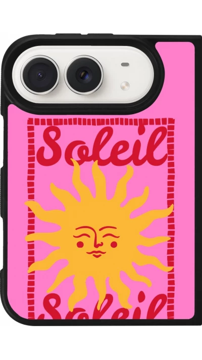 Coque iPhone Duo - Silicone rigide noir Sun sun 2026